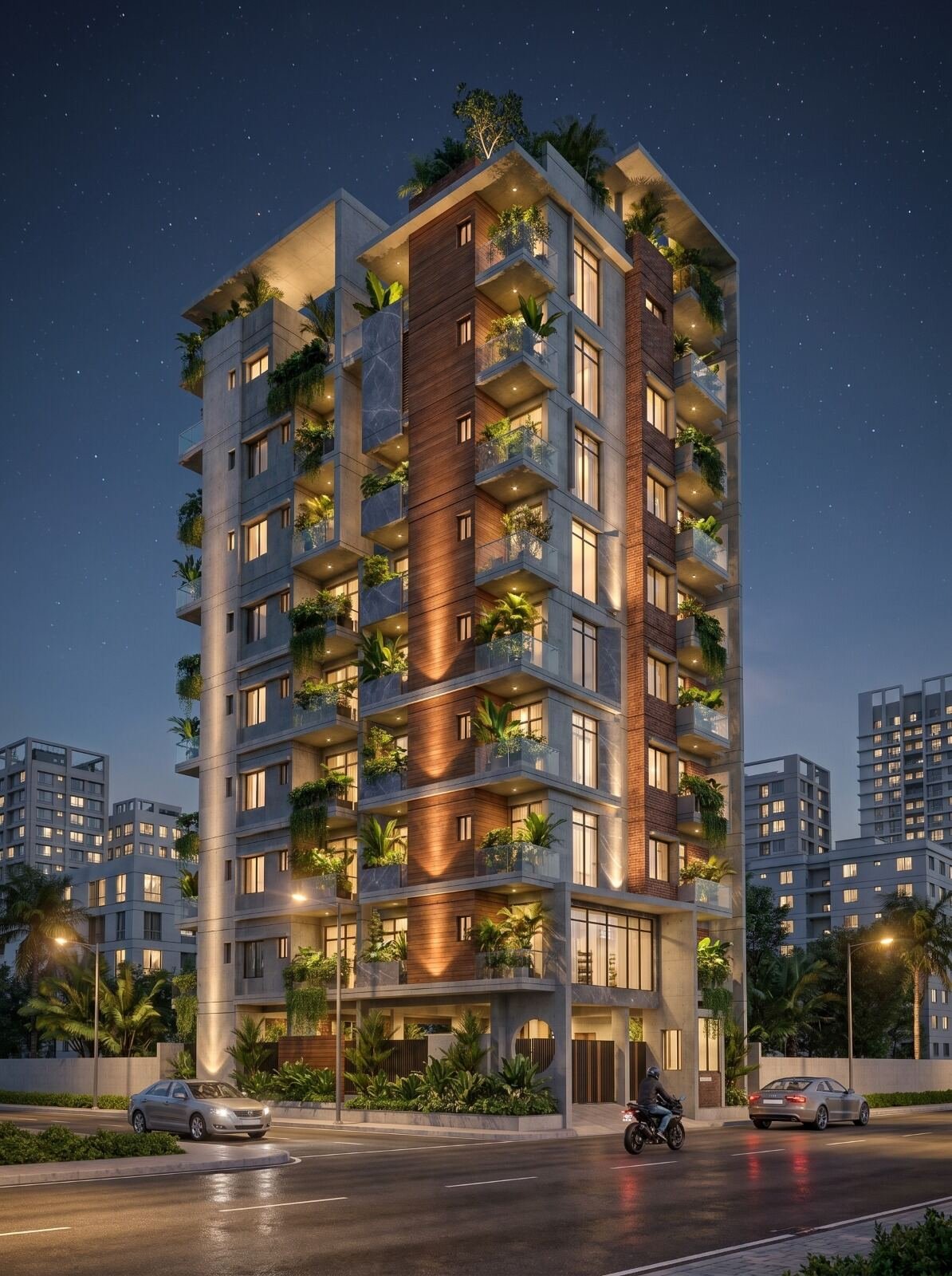 Azizul Haque Bacchu Residence - exterior facade, Jessore