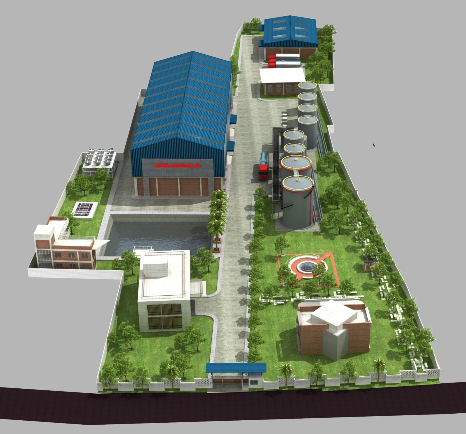 Liberty Chemical Ltd site masterplan view 4