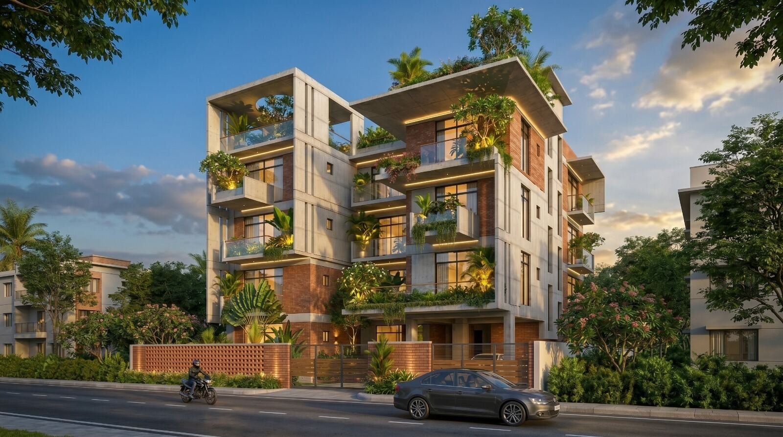 Nurul Hasan Miya Residence - front facade, Alfadanga, Faridpur