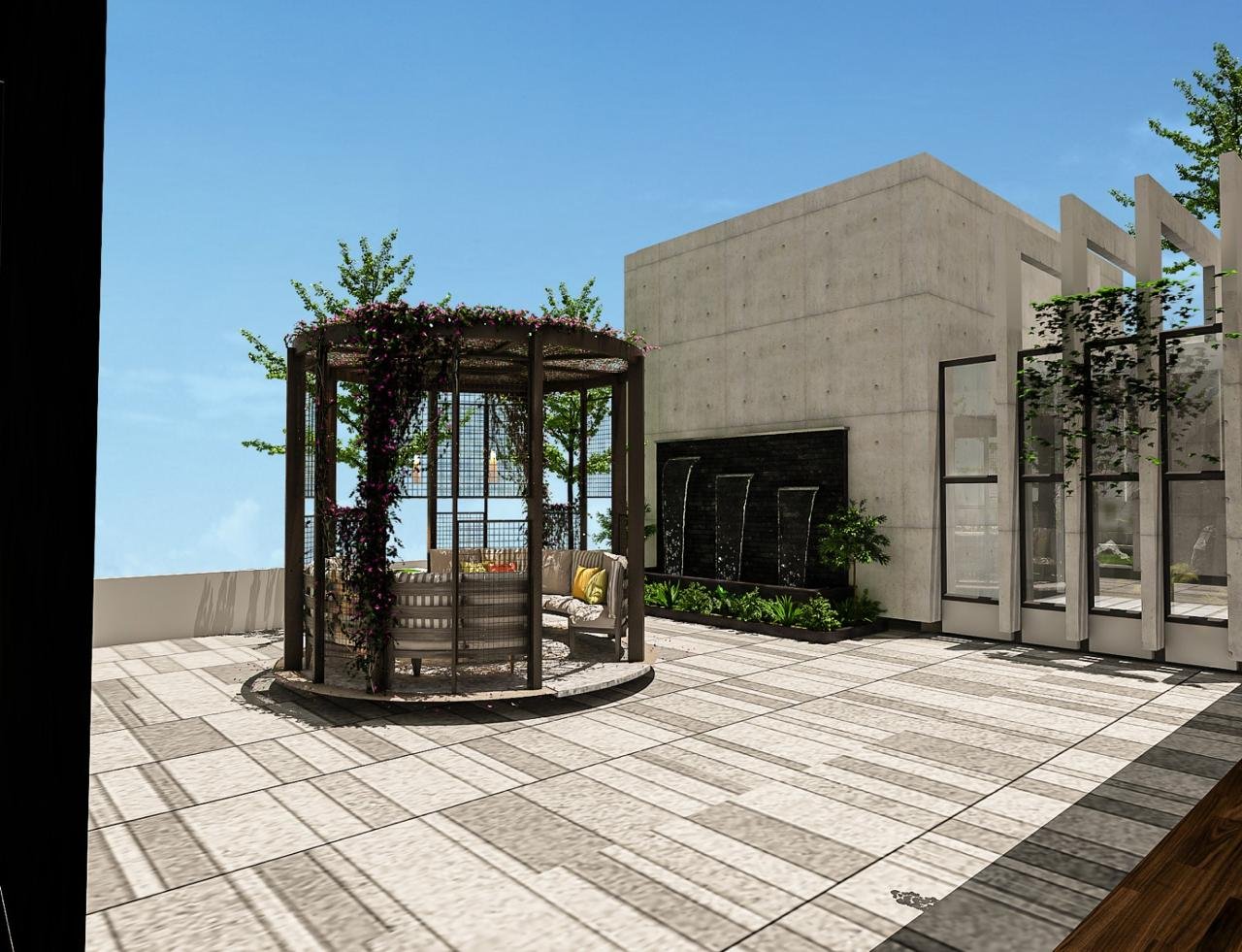 Interior photograph from a MARK D STUDIO residential project in Dhaka