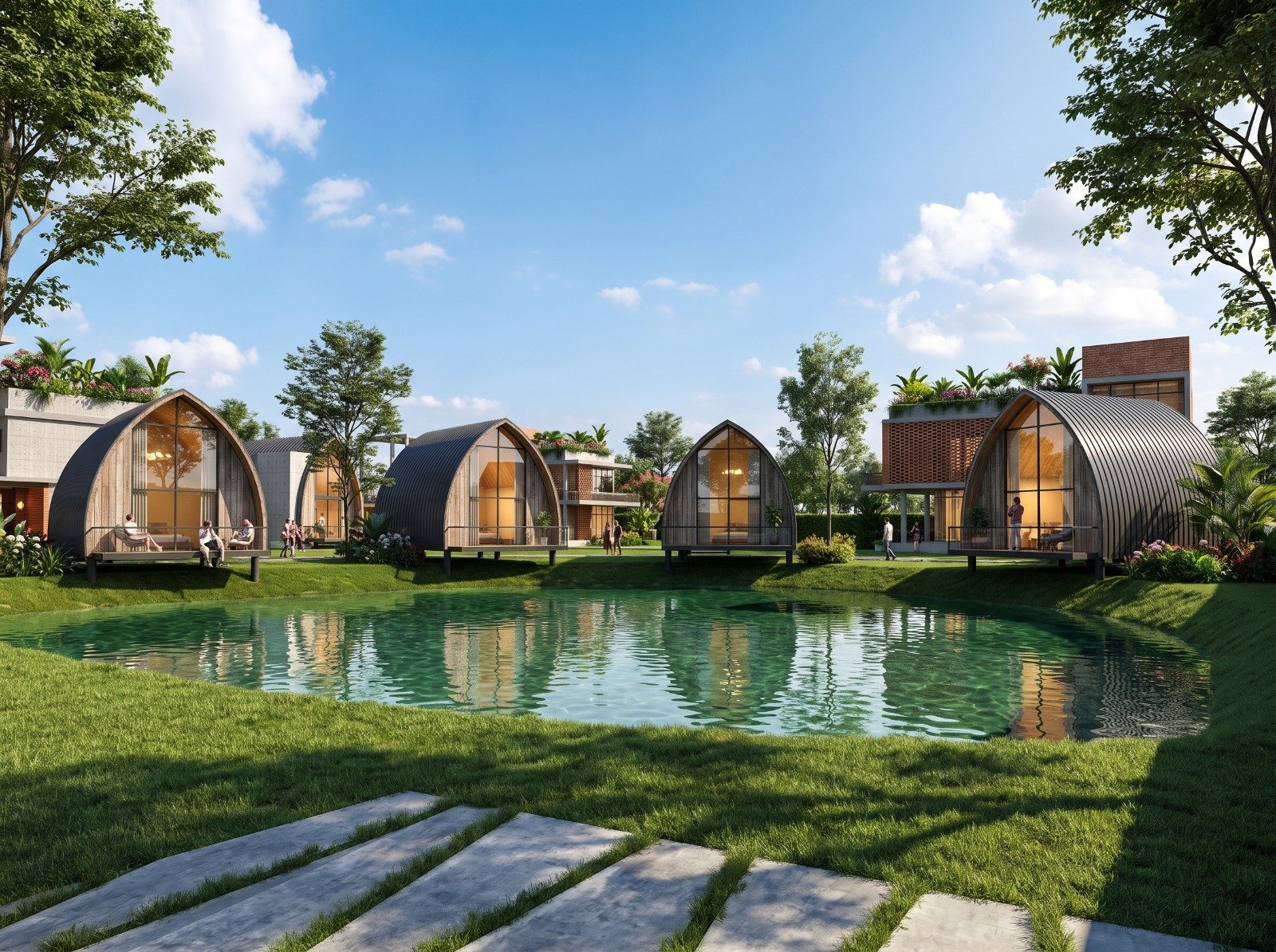 Riverside Eco Resort - Kumar River, Faridpur, Mark D Studio project 13