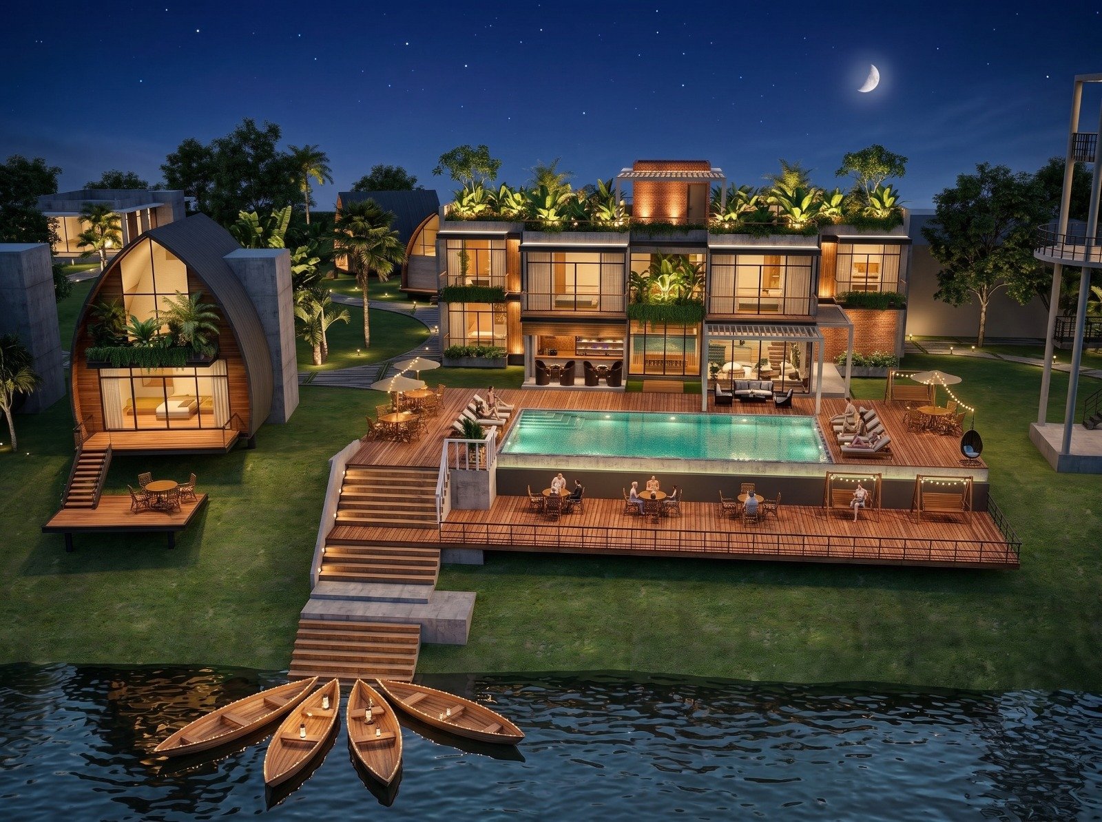 Riverside Eco Resort - Kumar River, Faridpur, Mark D Studio project 7