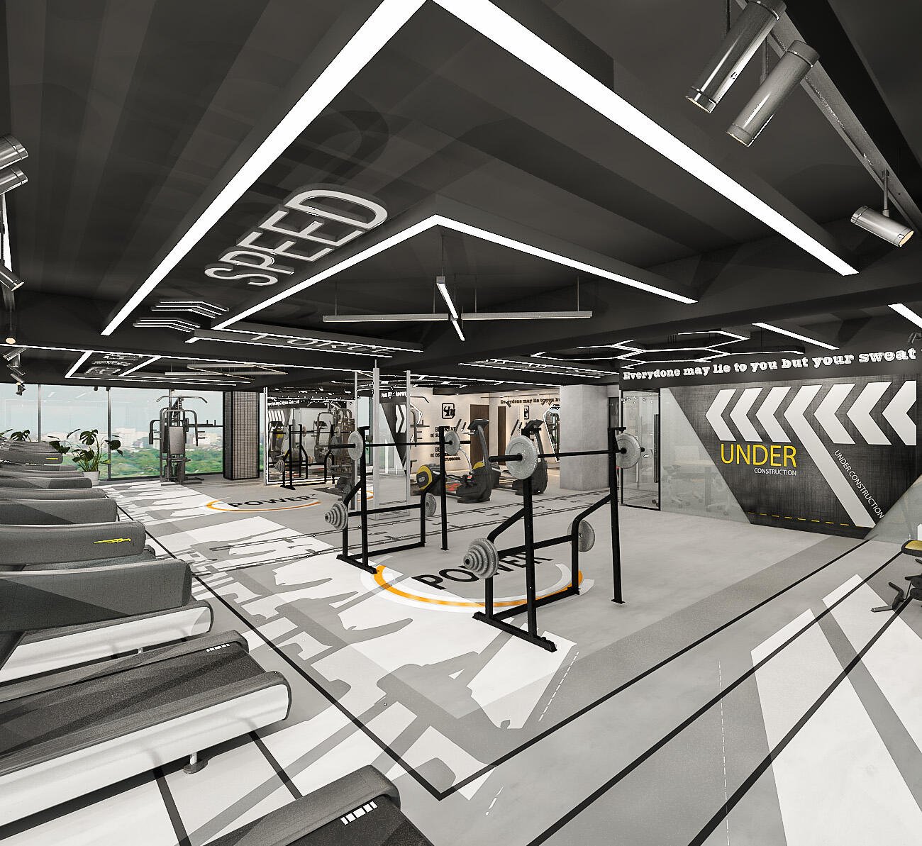 Jon's Fitness Hub gym interior design, Tejgaon Dhaka, Mark D Studio 2