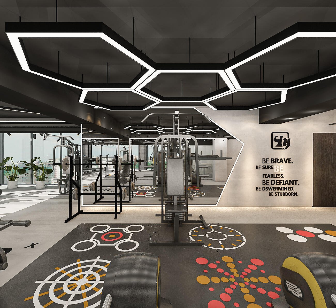 Jon's Fitness Hub gym interior design, Tejgaon Dhaka, Mark D Studio 4
