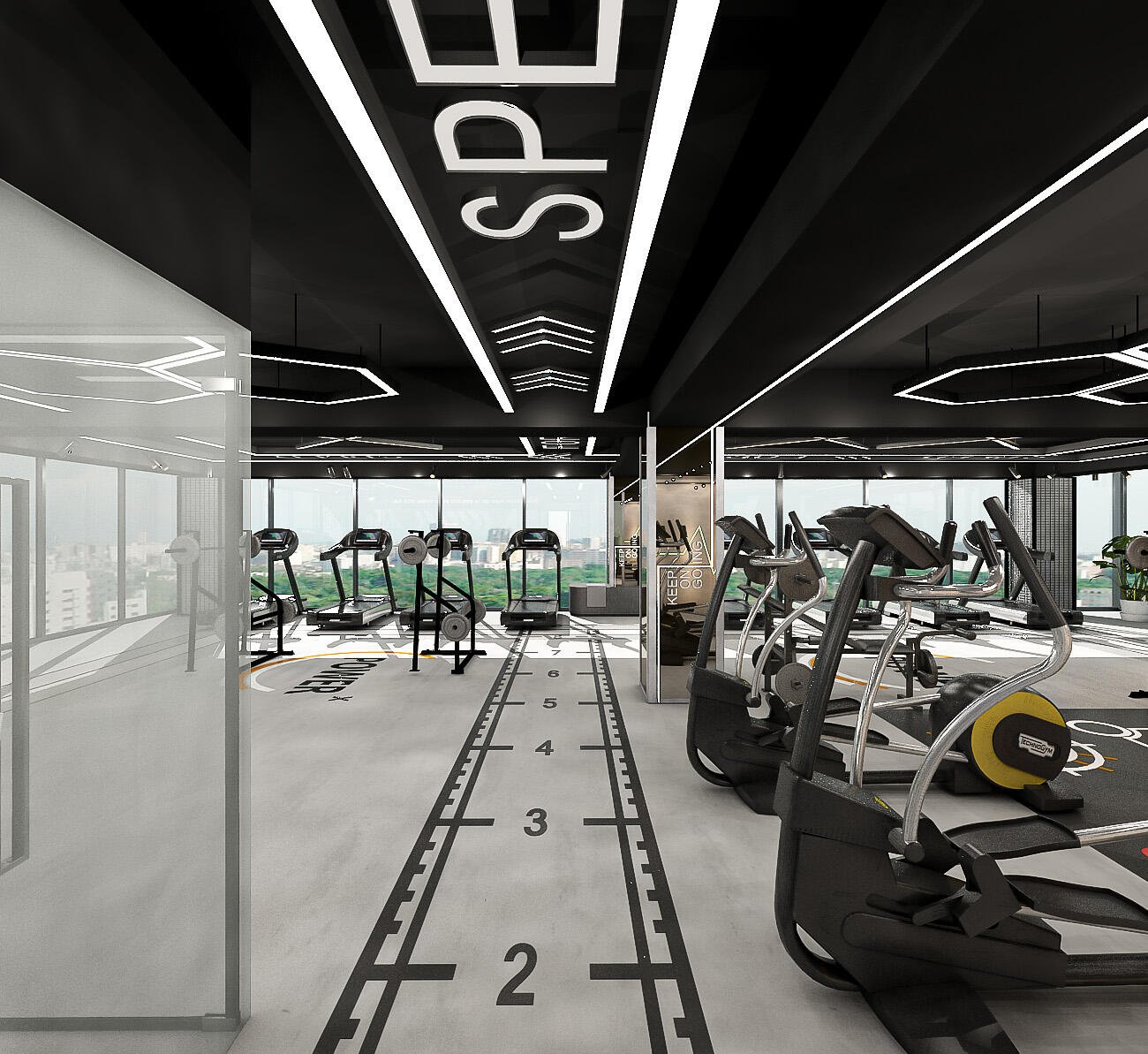 Jon's Fitness Hub gym interior design, Tejgaon Dhaka, Mark D Studio 6