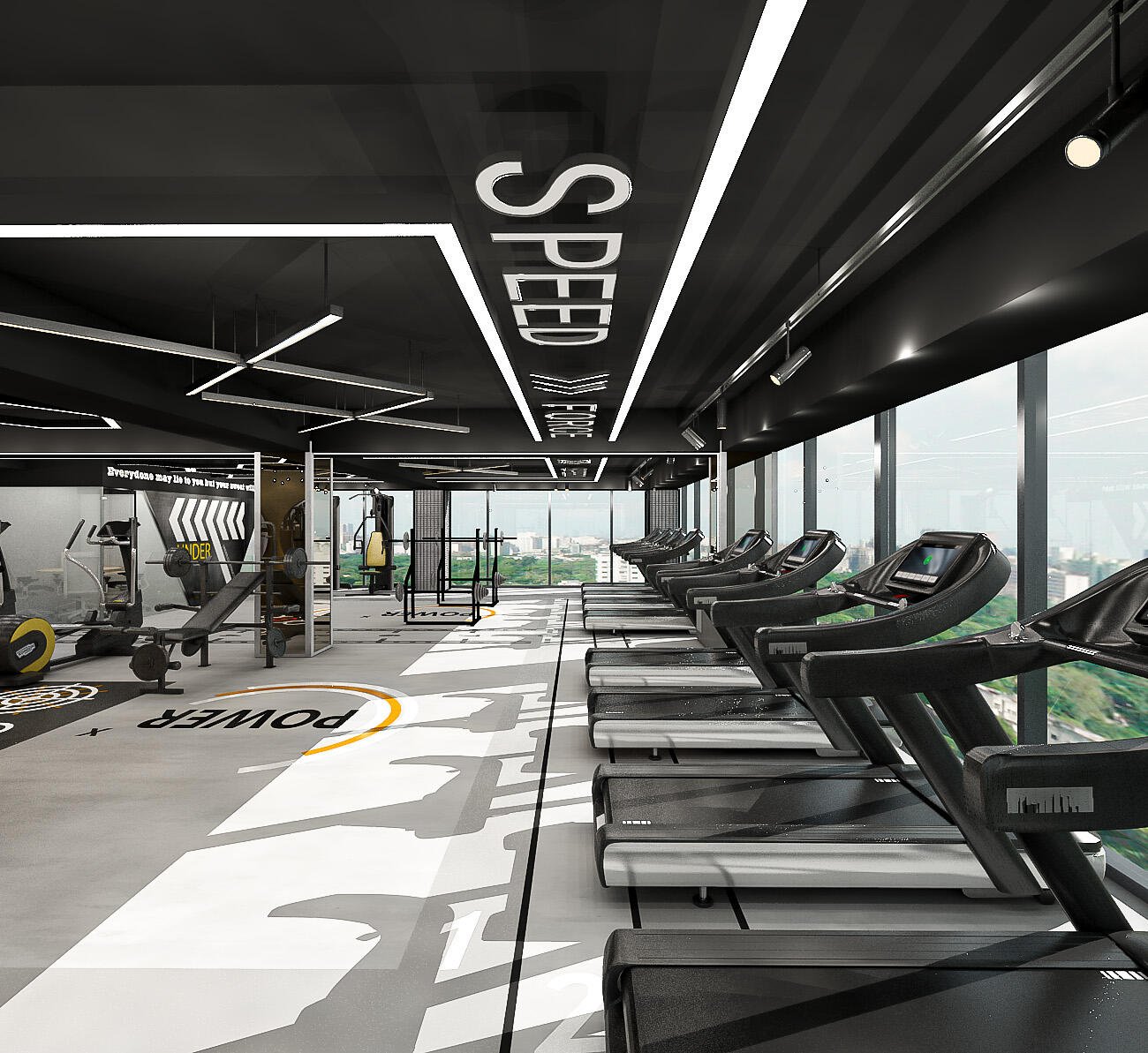 Jon's Fitness Hub gym interior design, Tejgaon Dhaka, Mark D Studio 7