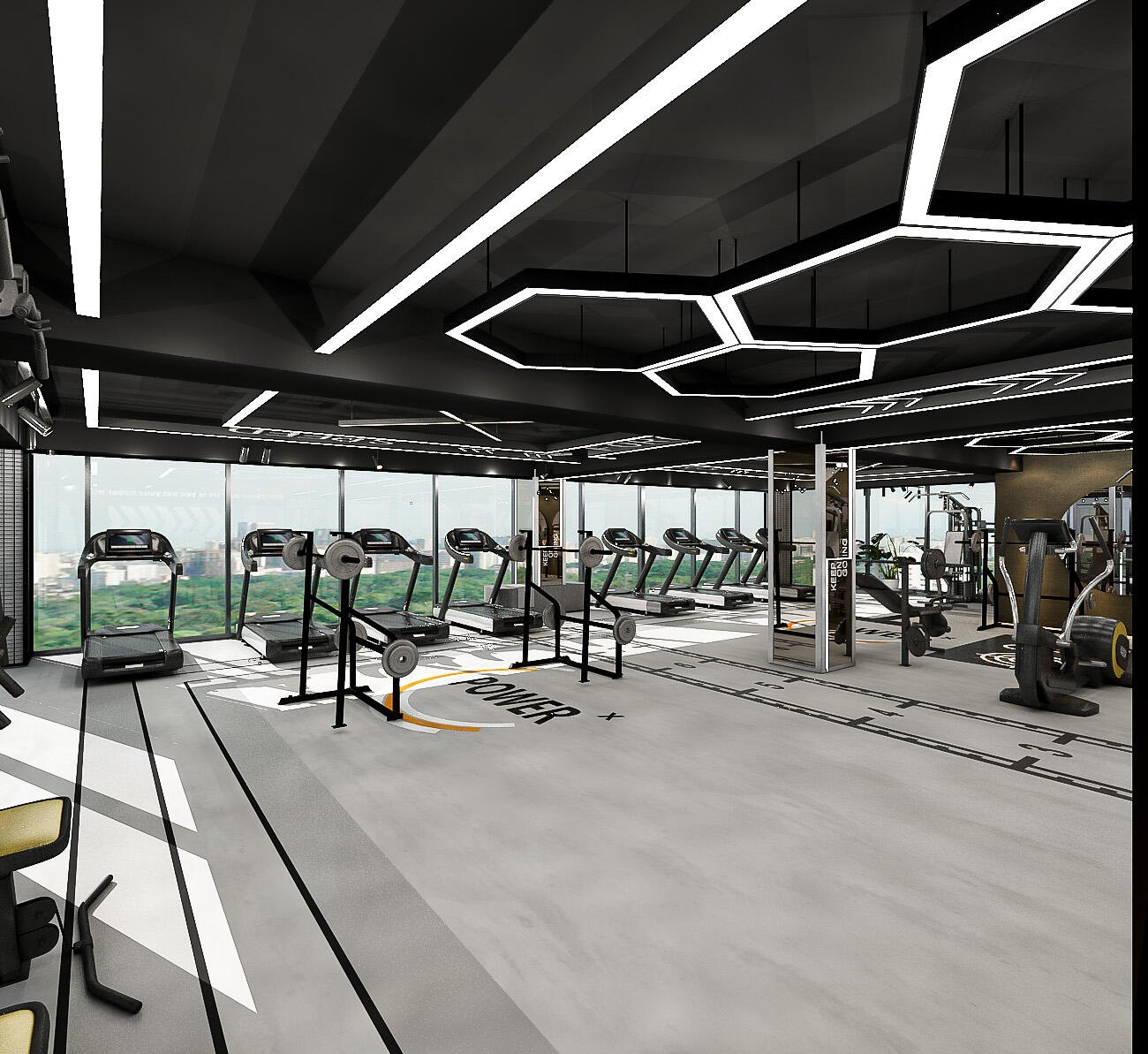 Jon's Fitness Hub gym interior design, Tejgaon Dhaka, Mark D Studio 9